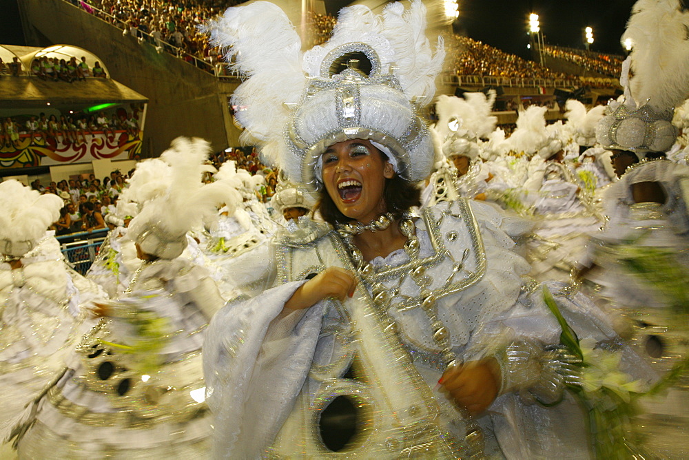 Carnival parade at the Sambodrome, Rio de Janeiro, Brazil, South America