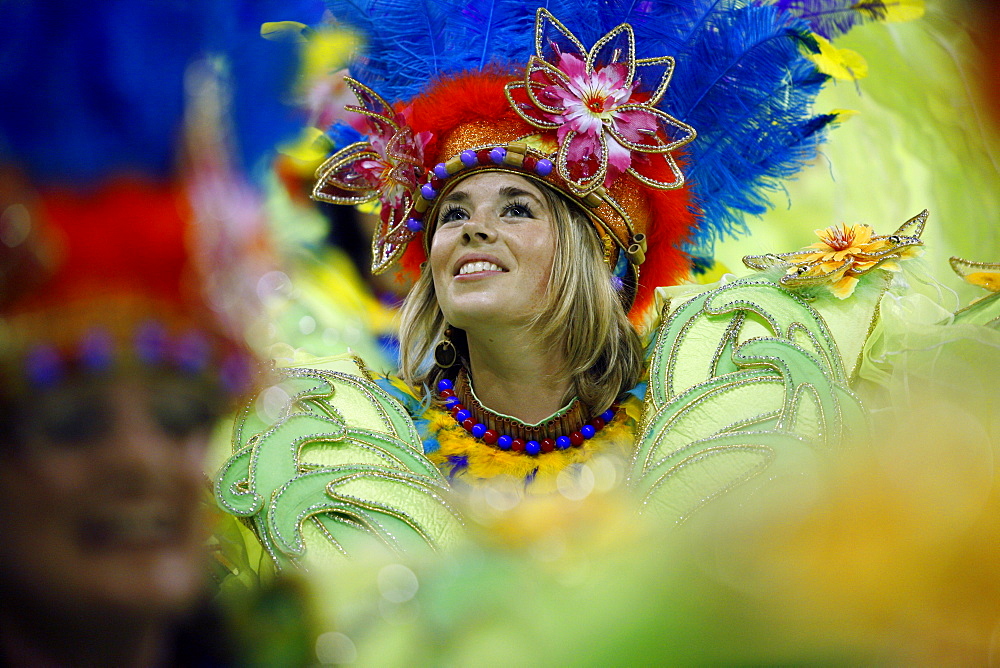 Carnival parade at the Sambodrome, Rio de Janeiro, Brazil, South America