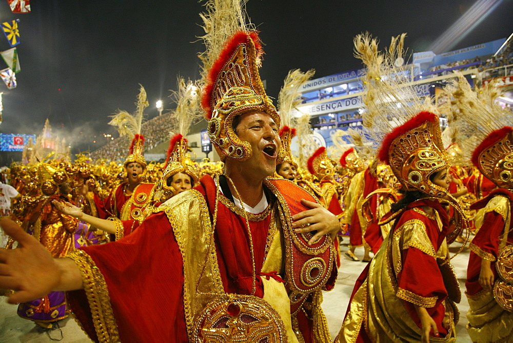 Carnival parade at the Sambodrome, Rio de Janeiro, Brazil, South America