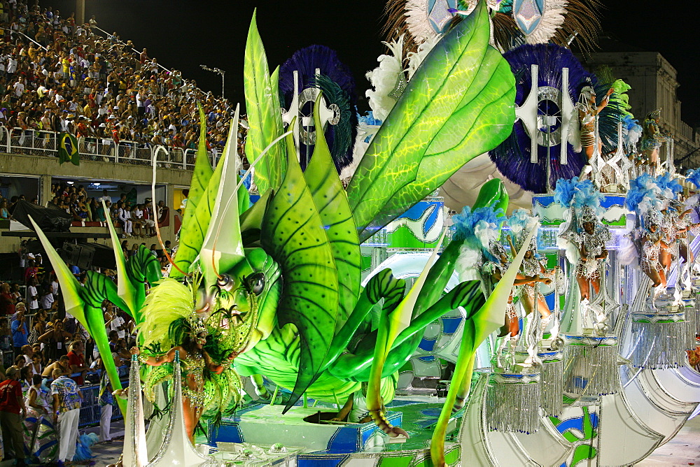 Carnival parade at the Sambodrome, Rio de Janeiro, Brazil, South America 