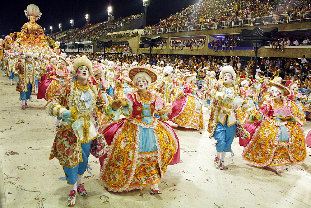 Carnival parade at the Sambodrome, Rio de Janeiro, Brazil, South America 