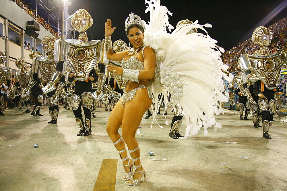 Carnival parade at the Sambodrome, Rio de Janeiro, Brazil, South America