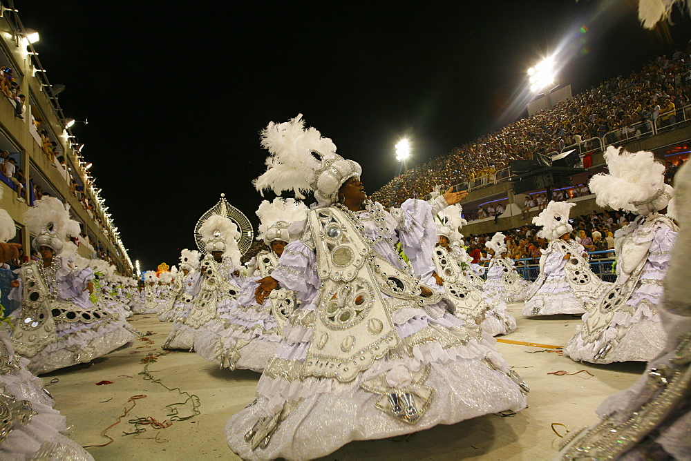 Carnival parade at the Sambodrome, Rio de Janeiro, Brazil, South America 