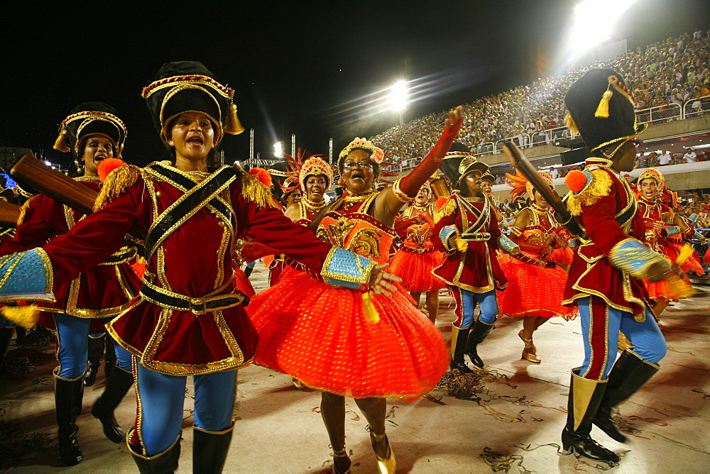 Carnival parade at the Sambodrome, Rio de Janeiro, Brazil, South America