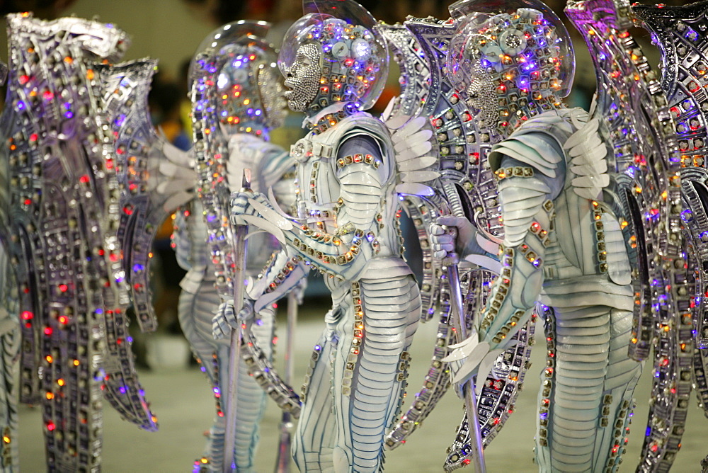 Carnival parade at the Sambodrome, Rio de Janeiro, Brazil, South America