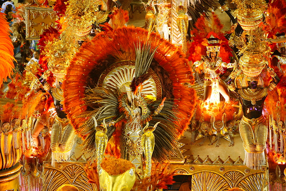 Carnival parade at the Sambodrome, Rio de Janeiro, Brazil, South America 