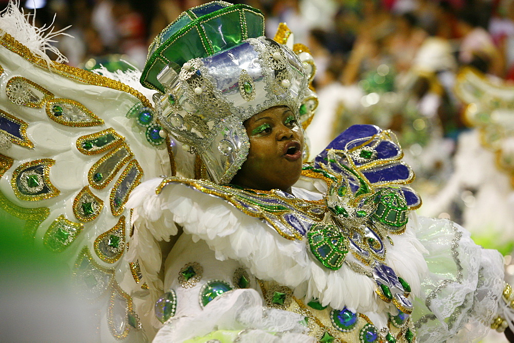 Carnival parade at the Sambodrome, Rio de Janeiro, Brazil, South America