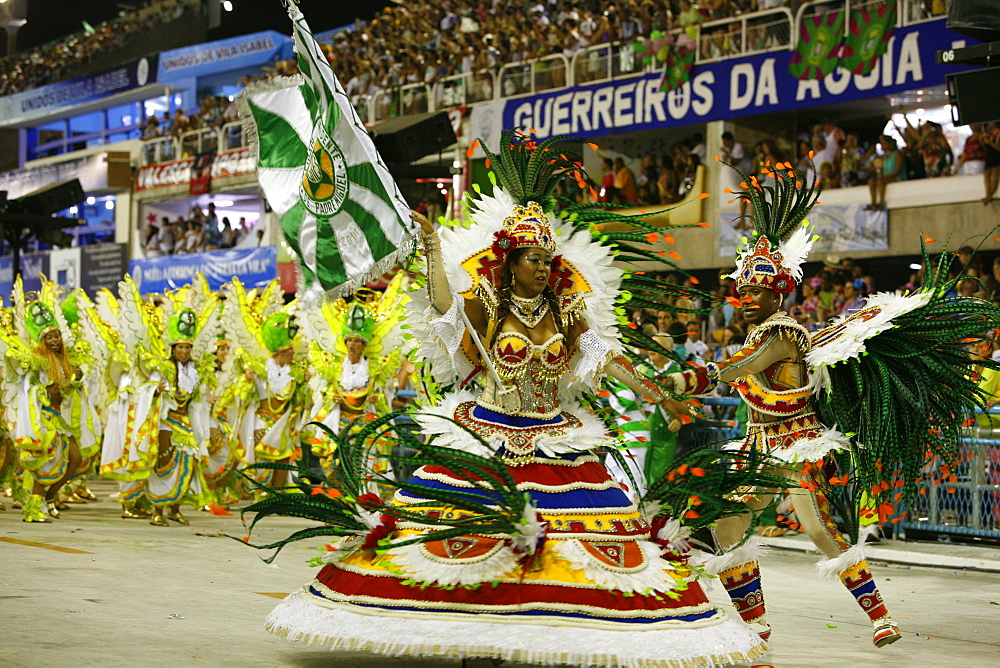 Carnival parade at the Sambodrome, Rio de Janeiro, Brazil, South America