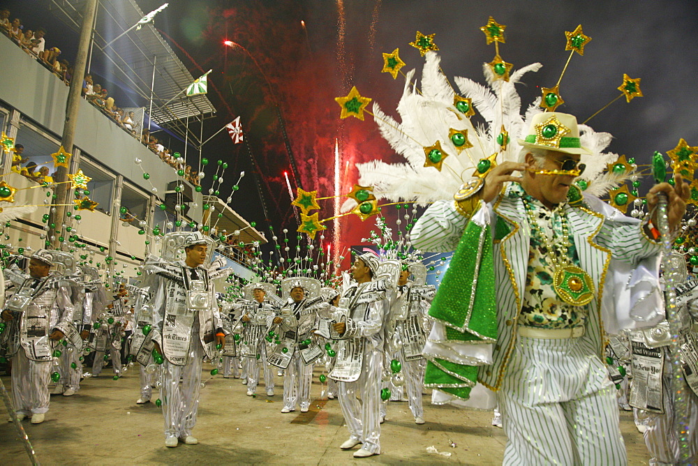 Carnival parade at the Sambodrome, Rio de Janeiro, Brazil, South America 