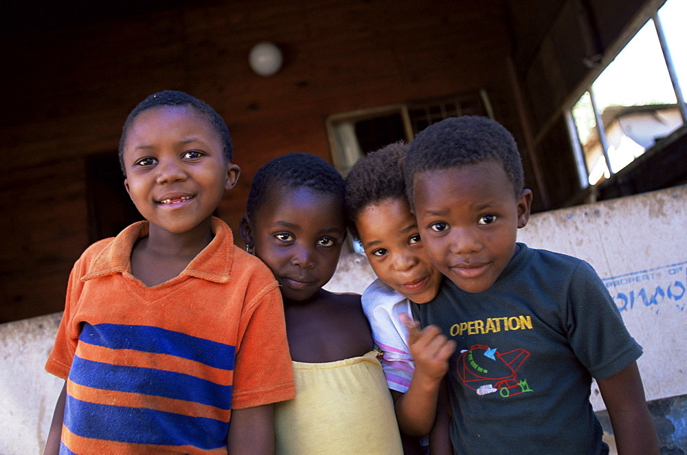 Young children at the Cape Flats, Cape Town, South Africa, Africa