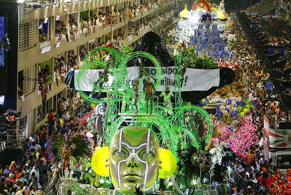 Carnival parade at the Sambodrome, Rio de Janeiro, Brazil, South America 