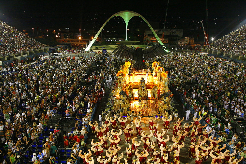 Carnival parade at the Sambodrome, Rio de Janeiro, Brazil, South America