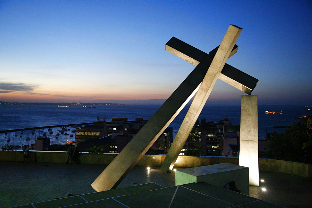 Largo da Cruz Quebrada (Fallen Cross), Pelourinho, Salvador (Salvador de Bahia), Bahia, Brazil, South America 