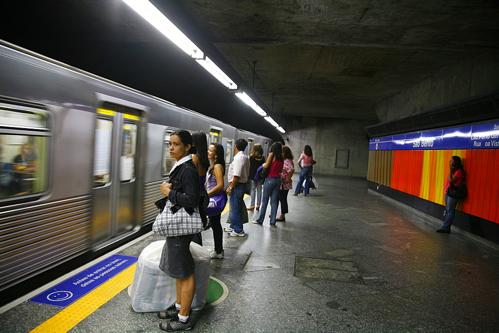 Metro station, Sao Paulo, Brazil, South America