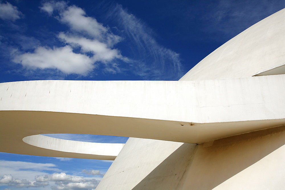 Museo Nacional (National Museum) designed by Oscar Niemeyer, Brasilia, UNESCO World Heritage Site, Brazil, South America 