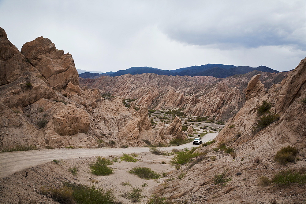 Landscape in Valles Calchaquies on the road between Cafayate and Cachi, Salta Province, Argentina, South America 