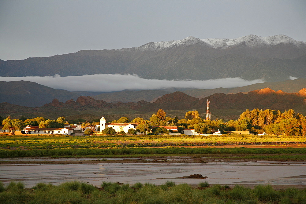 View over Molinos, Salta Province, Argentina, South America 