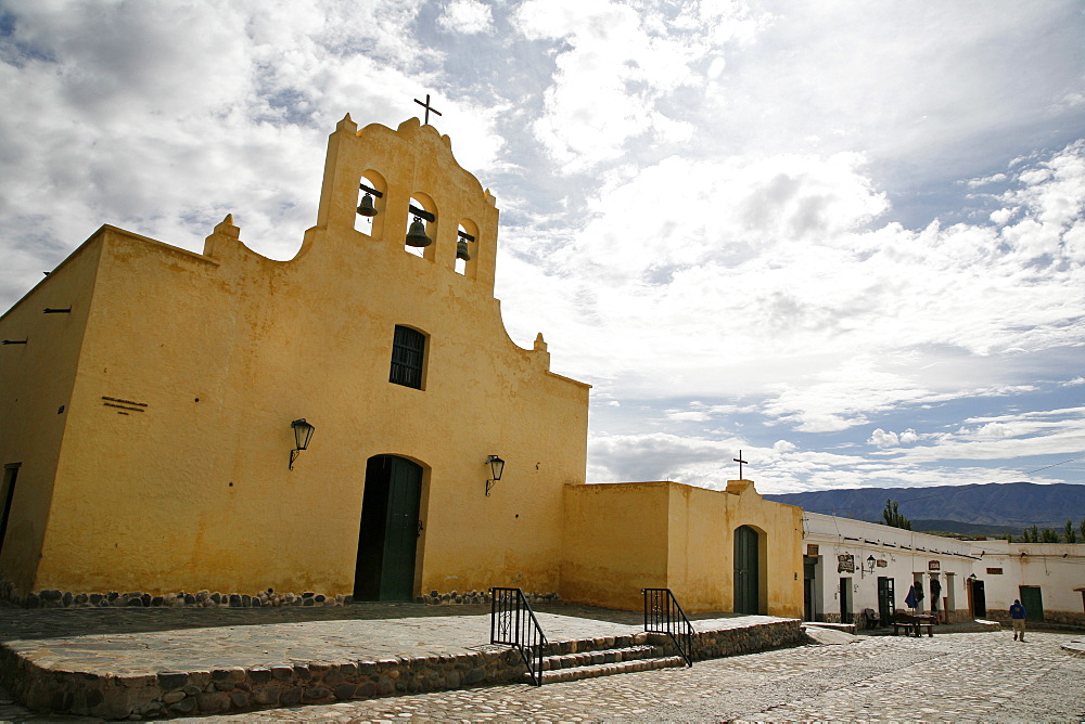 San Jose de Cachi church located at the main square in Cachi, Salta Province, Argentina, South America 