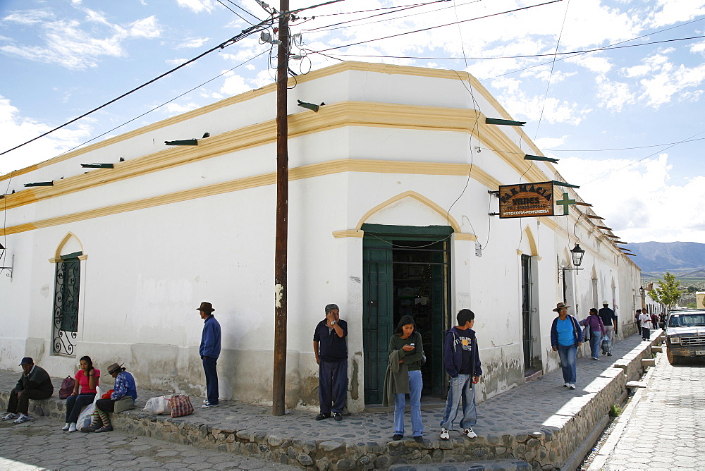 Street scene in Cachi, Salta Province, Argentina, South America