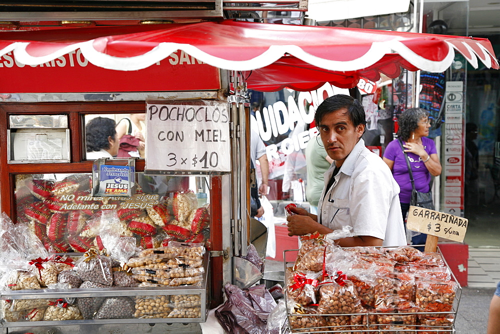 Street food stall selling peanuts, Salta City, Argentina, South America