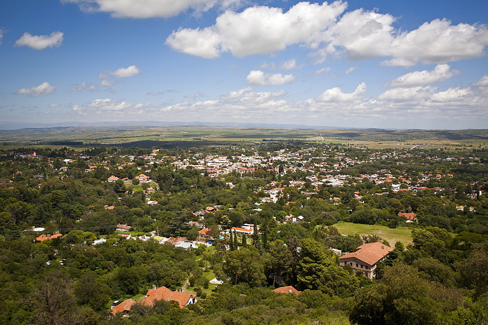 View over La Cumbre, Cordoba Province, Argentina, South America 