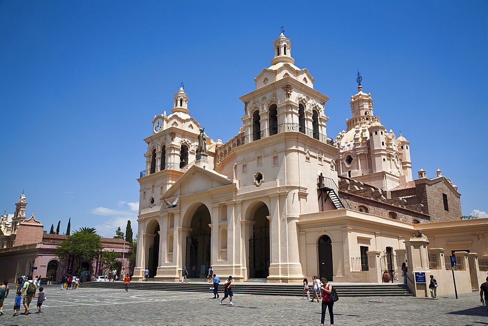 Iglesia Catedral at Plaza San Martin, Cordoba City, Cordoba Province, Argentina, South America, South America 