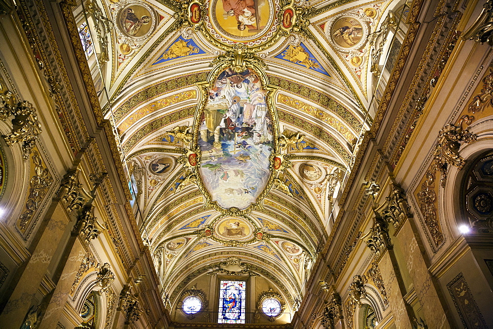 Interior of Iglesia Catedral at Plaza San Martin, Cordoba City, Cordoba Province, Argentina, South America 