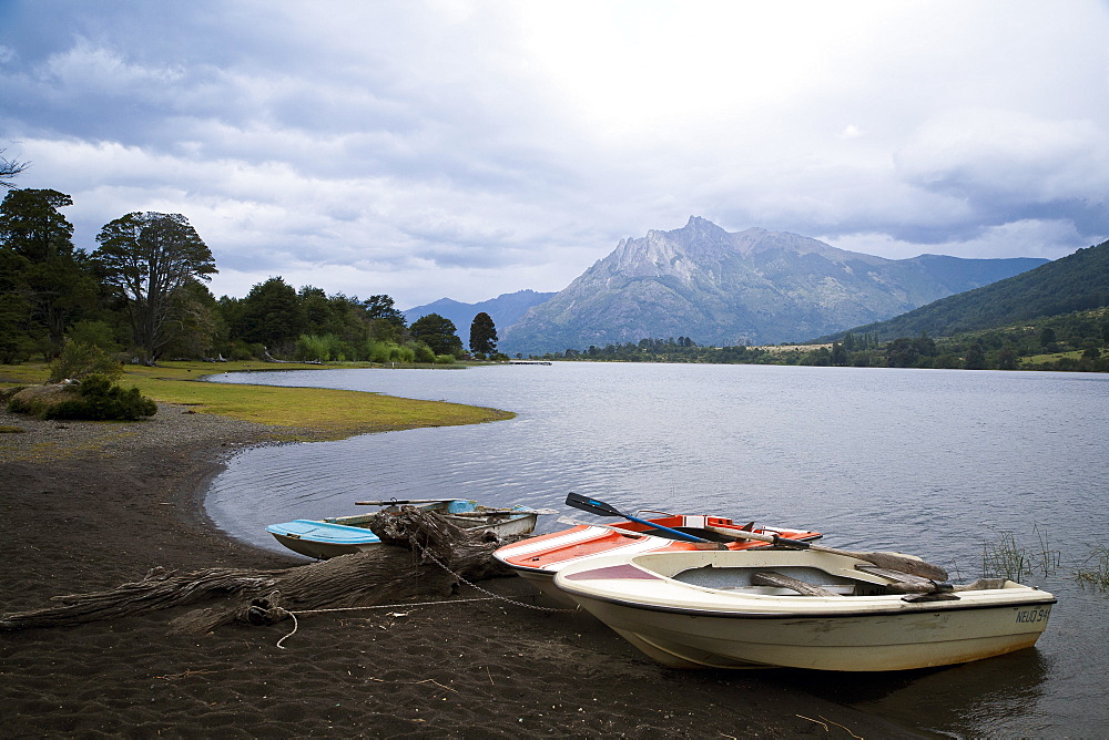 Landscape at Lago Paimun, Lanin National Park, Patagonia, Argentina, South America 