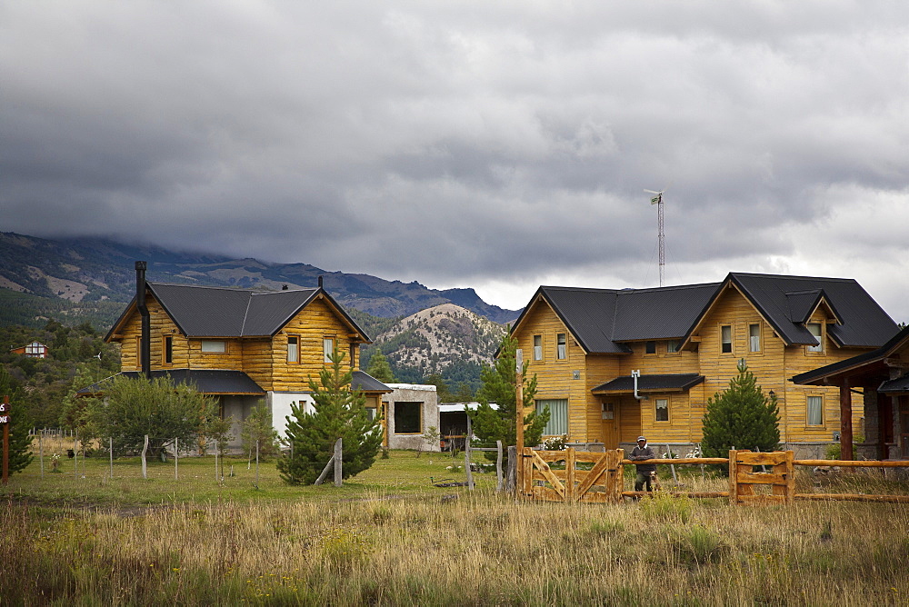 Alpine architecture in Villa Meliquina, Patagonia, Argentina, South America