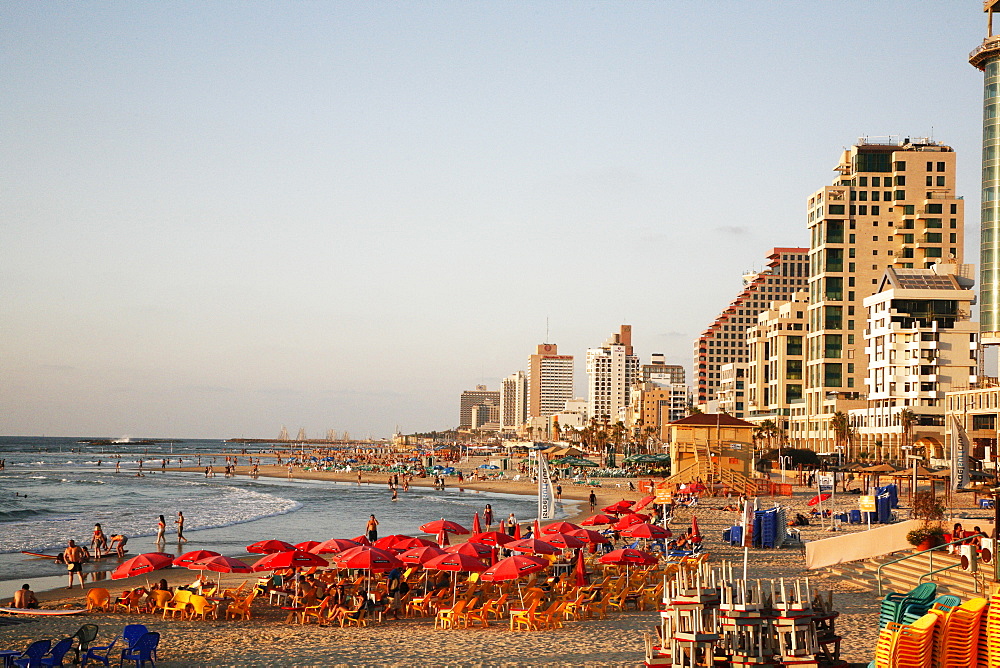 Beach, Tel Aviv, Israel, Middle East 