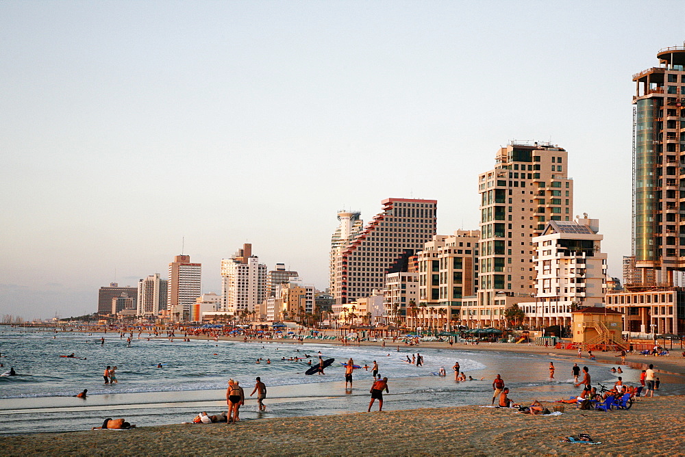 Beach, Tel Aviv, Israel, Middle East 