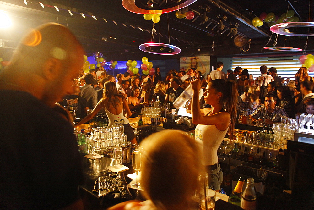 Yaya dance bar which is considered to be one of the top spots in Tel Aviv, Israel, Middle East