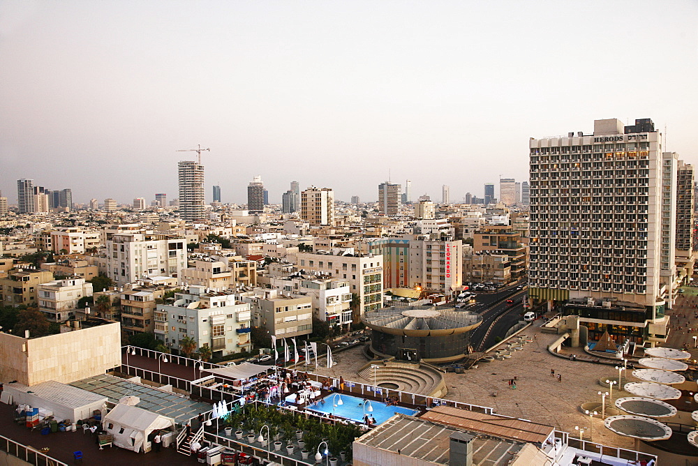 View over the skyline of Tel Aviv, Israel, Middle East 