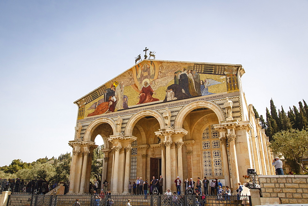 The Basilica of the Agony (Church of All Nations) near the Garden of Gethsemane, Jerusalem, Israel, Middle East