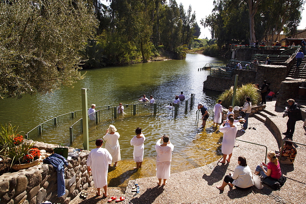 The Yardenit Baptismal Site by the Jordan River near the Sea of Galilee, Israel, Middle East