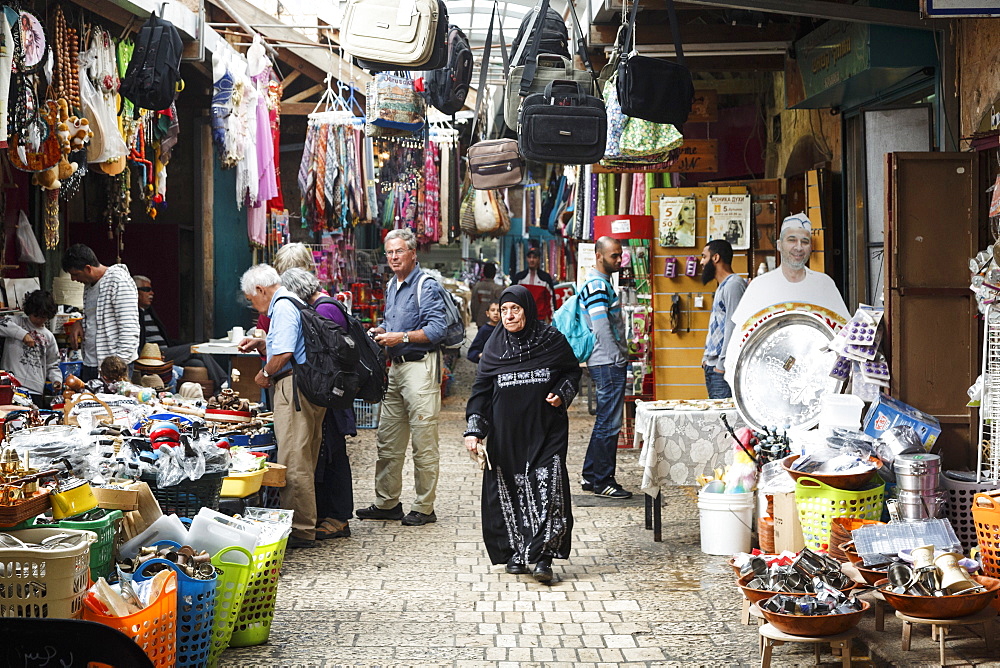 The market in the old city of Akko (Acre), Israel, Middle East