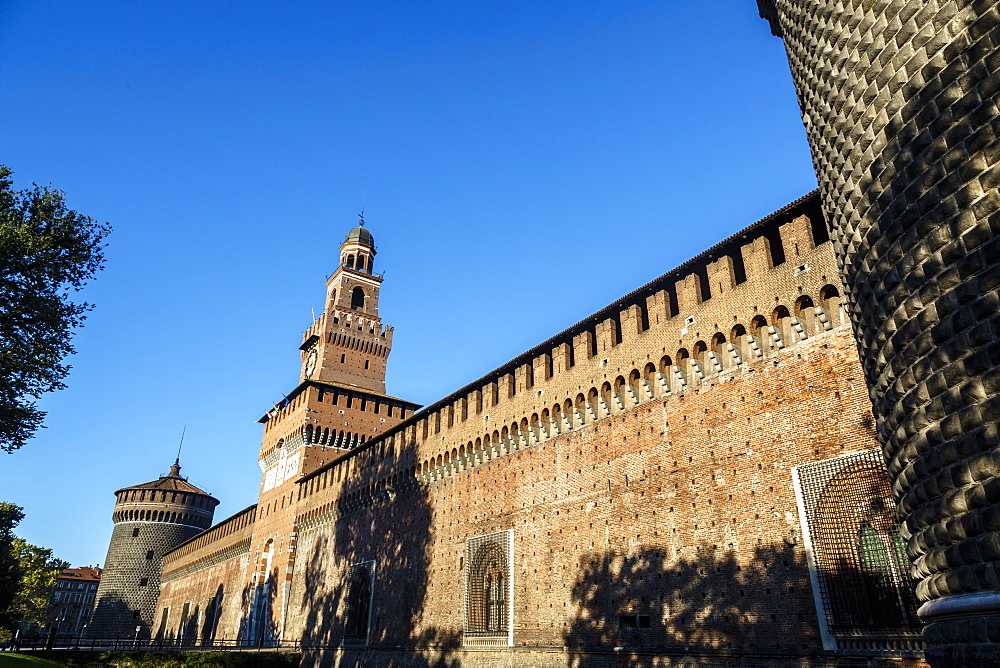 Castello Sforzesco (Sforza Castle), Milan, Lombardy, Italy,  Europe