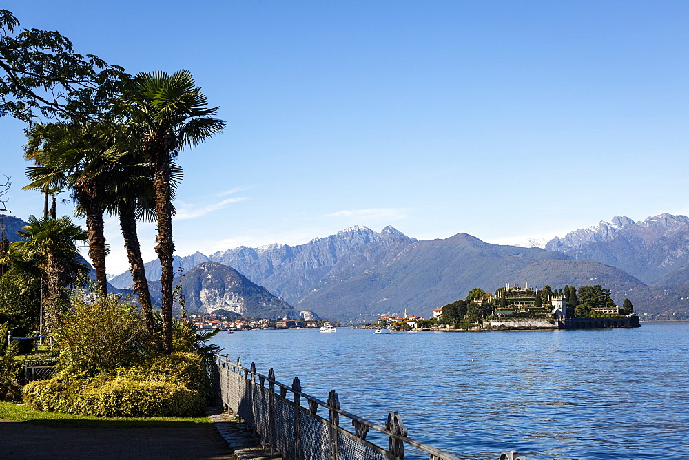 View over Isola Bella, Borromean Islands, Lake Maggiore, Italian Lakes, Piedmont, Italy, Europe