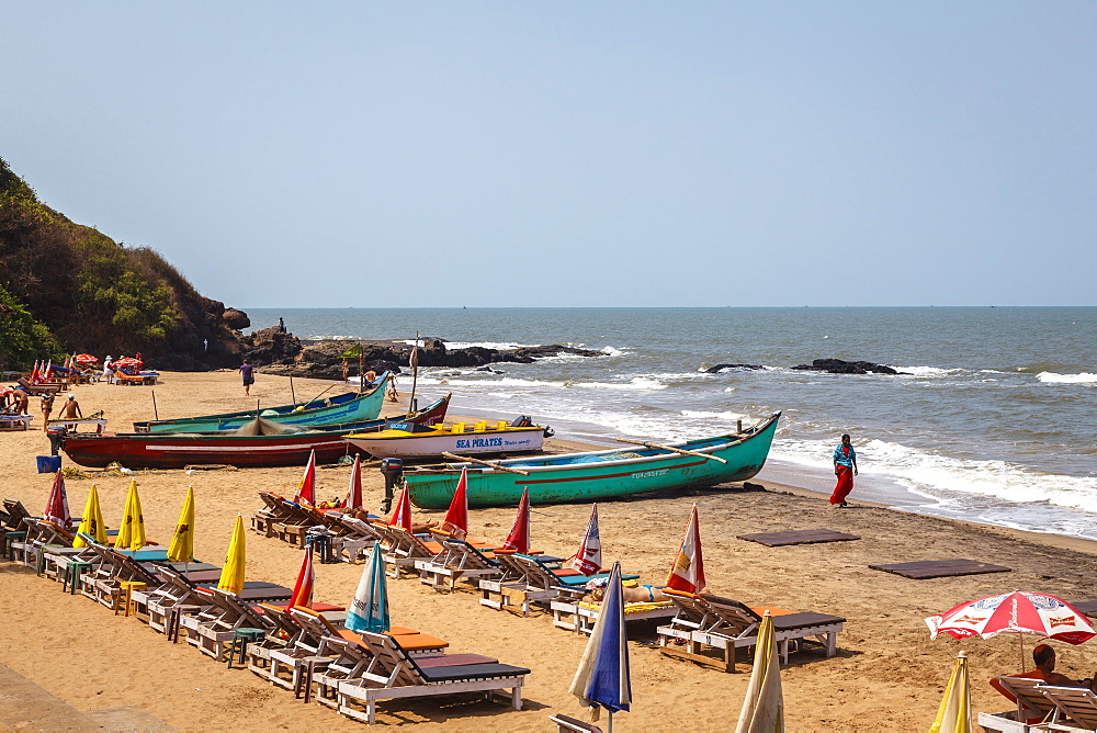 South Anjuna beach, Goa, India, Asia