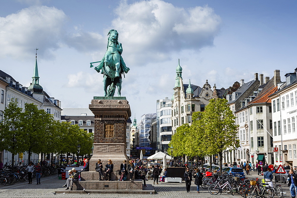 View over Hojbro Plads, Copenhagen, Denmark, Scandinavia, Europe