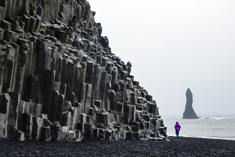 Basalt columns at the beach, Vik i Myrdal, Iceland, Polar Regions