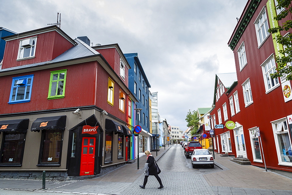 Street scene in Reykjavik, Iceland, Polar Regions