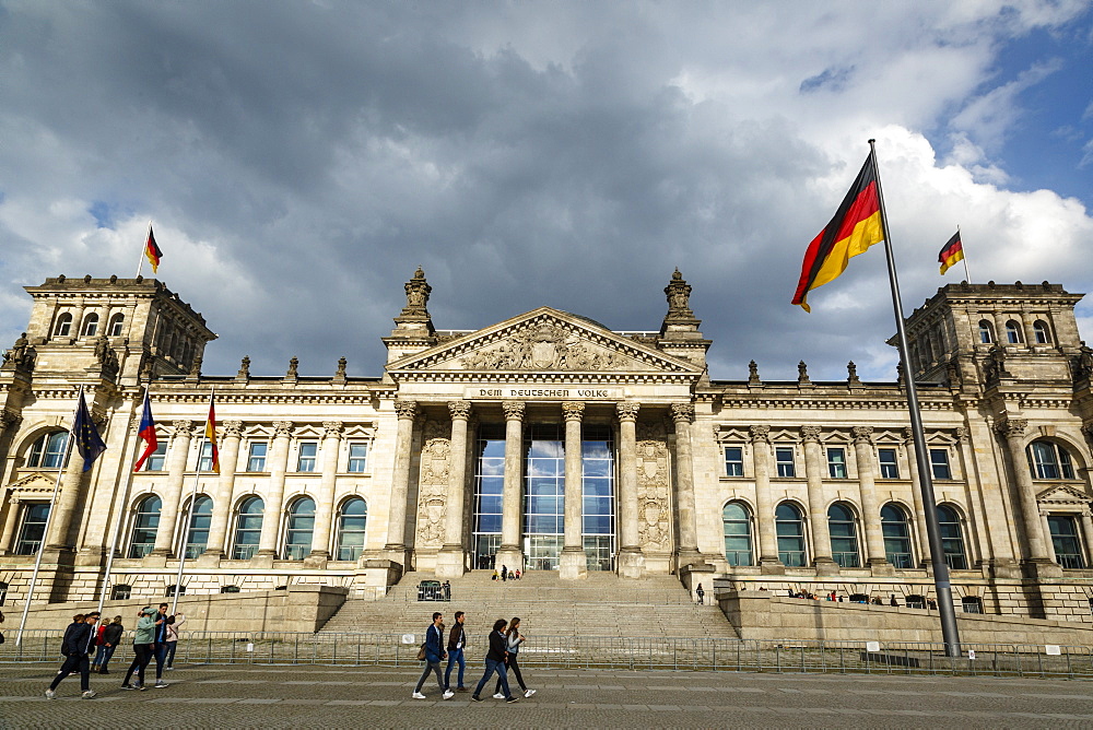 The Reichstag (German Parliament building), Mitte, Berlin, Germany, Europe