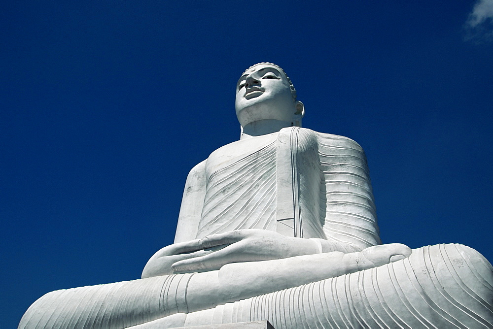 Statue of the Buddha above Kandy, Sri Lanka, Asia