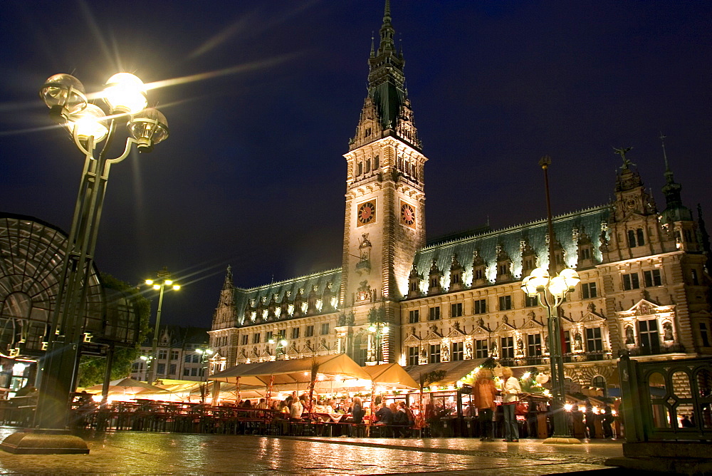 Hamburg City Hall in the Altstadt (Old Town), Hamburg, Germany, Europe