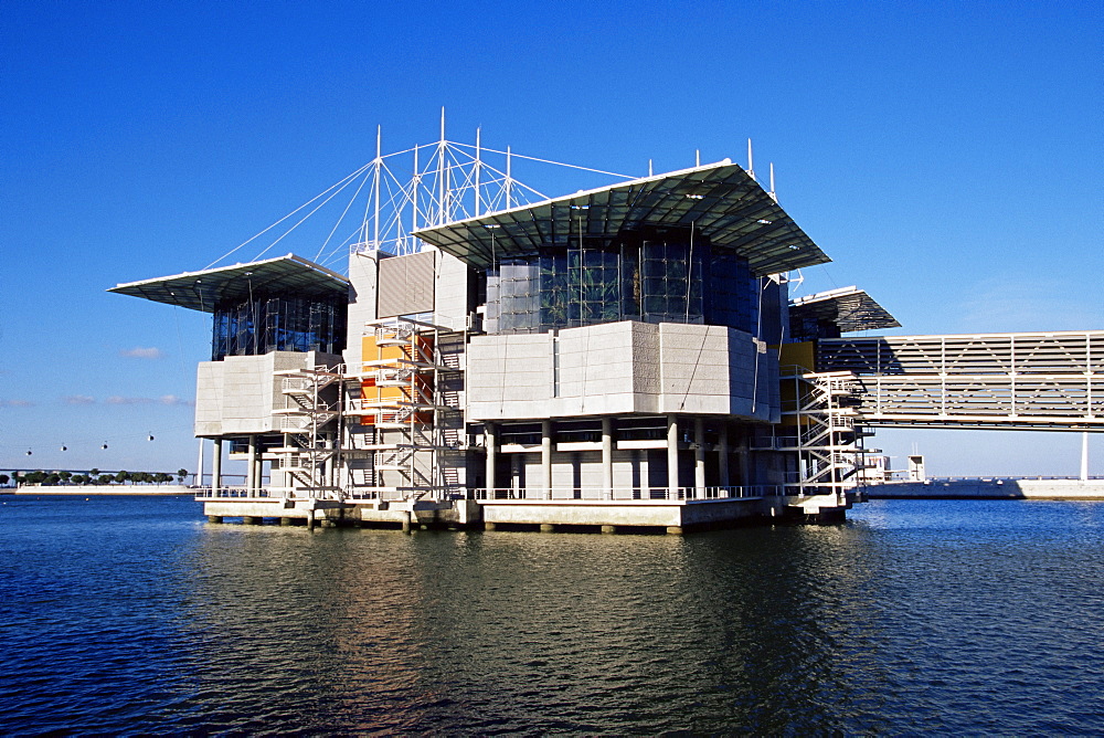 The Oceanarium, the largest in Europe, Parque das Nacoes (Park of Nations), Lisbon, Portugal, Europe