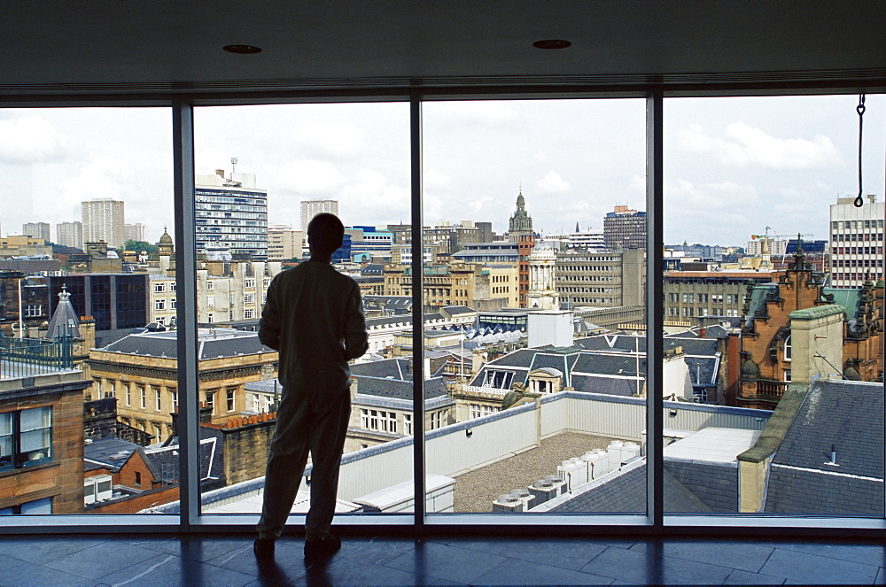 Skyline of city centre, Glasgow, Scotland, United Kingdom, Europe