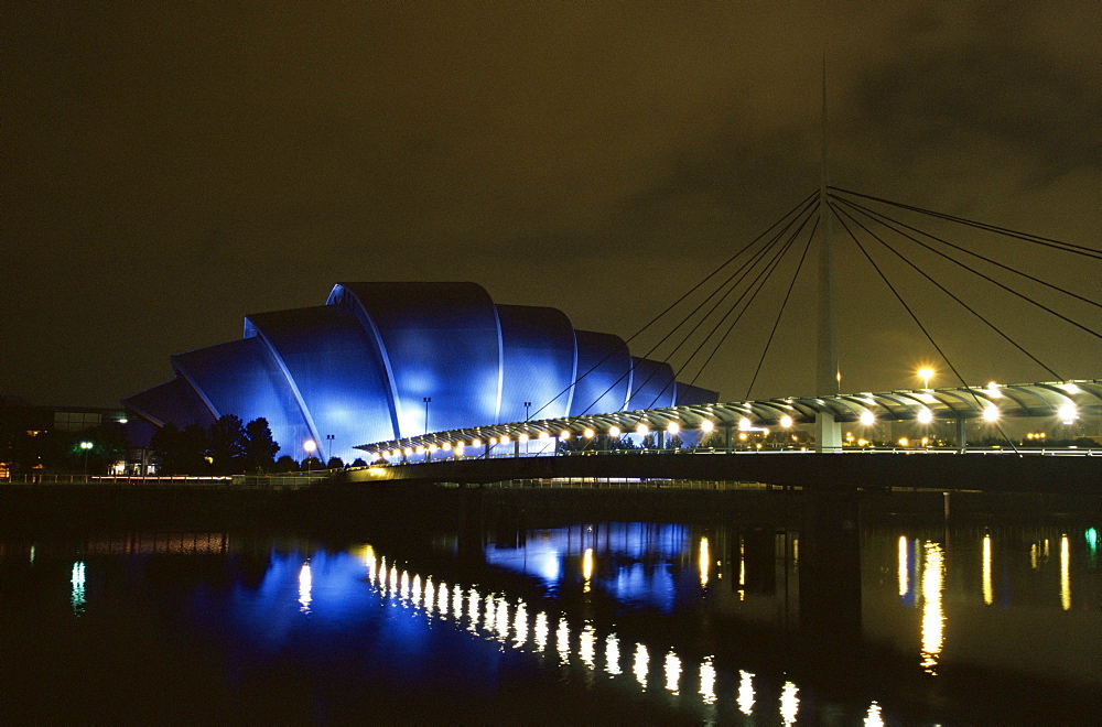 The Clyde Auditorium, known as the Armadillo, by the Exhibition and Conference Centre, designed by Sir Norman Foster, Glasgow, Scotland, United Kingdom, Europe