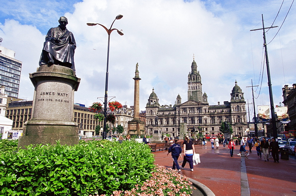 Town Hall, George Square, Glasgow, Scotland, United Kingdom, Europe