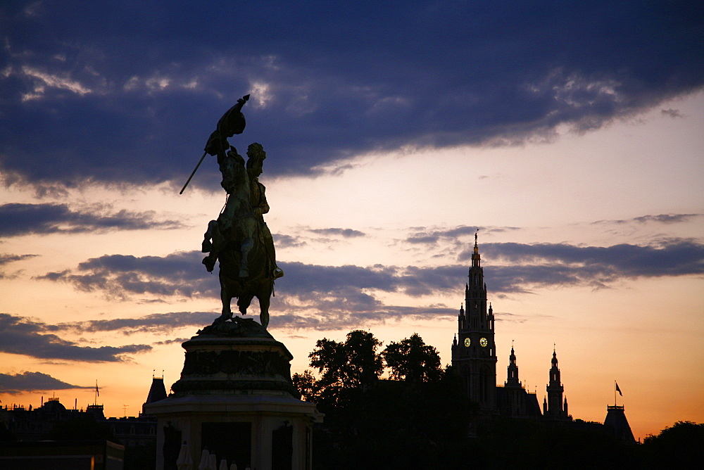 Archduke Karl statue at Heldenplatz, Vienna, Austria, Europe